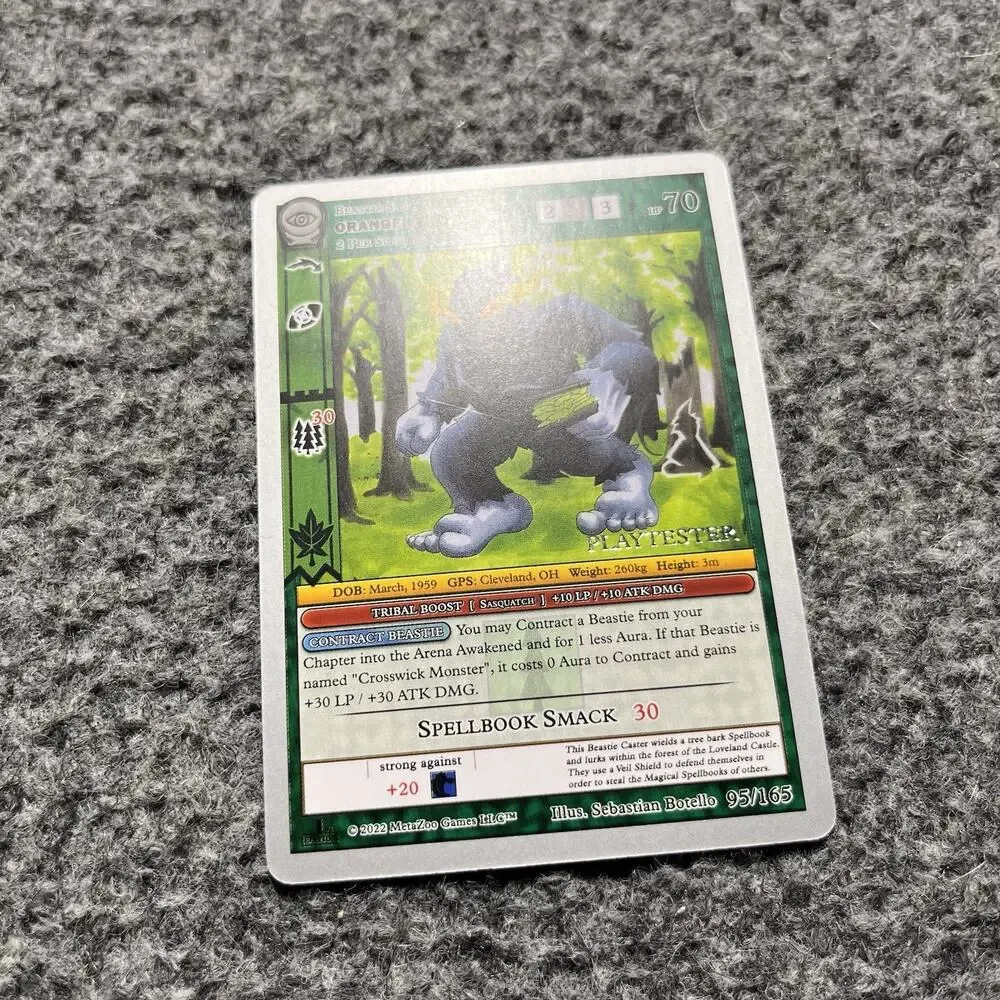 Metazoo Playtester Orange Eyes Seance 1st Edition Silver Border Non Holo